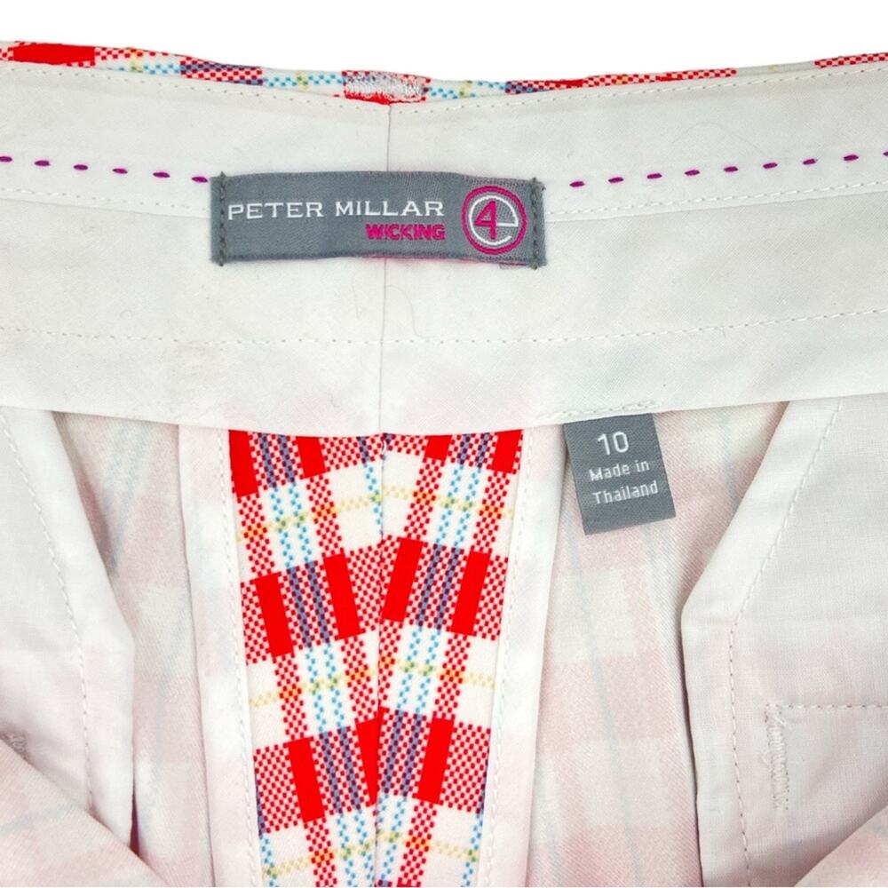 Peter Millar Womens Golf Pants Cropped Checkered Plaid Size 10 - Picture 4 of 8